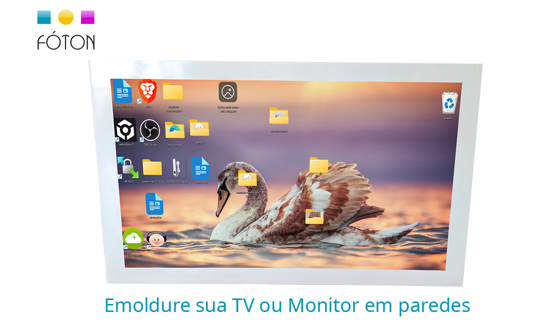 Wallframe - Emoldure sua Tv ou Monitor em Paredes