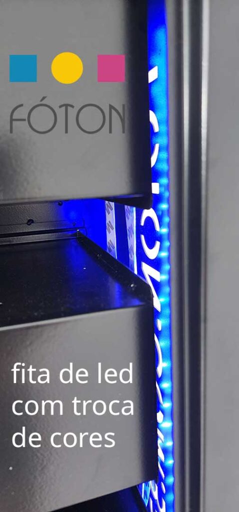 Powerlock Totem Carregador de smartphones - iluminação com leds coloridos