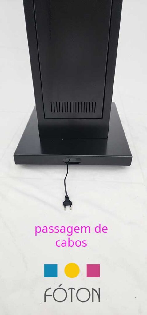 Powerlock Totem Carregador de smartphones - passagem de cabos