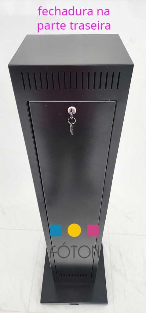 Powerlock Totem Carregador de smartphones - fechadura na parte traseira