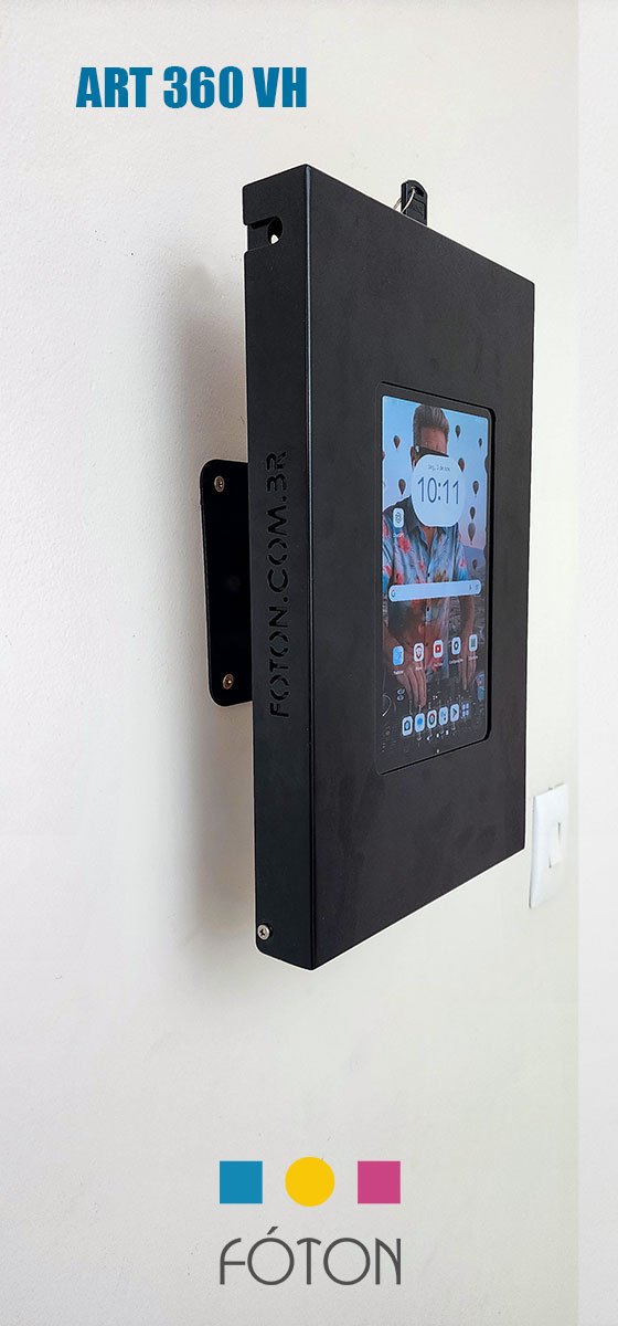 Art 360 VH (angulação vertical e horizontal) - Totem Articulável p/ Tablets