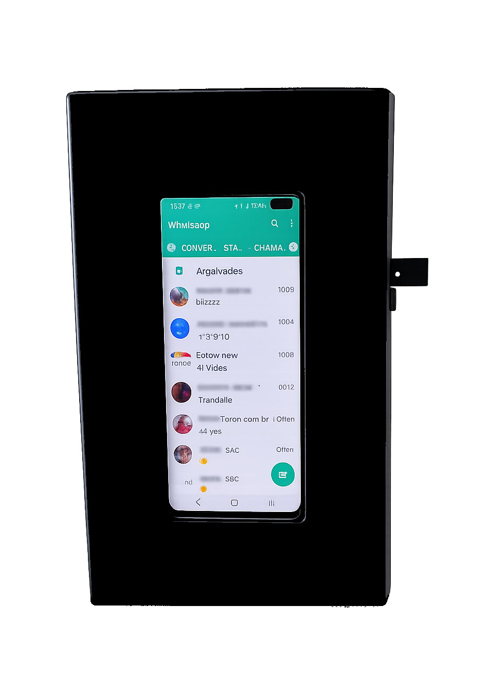 Compact Mobile 21, Totem ou Suporte de Parede / Quadro para Celulares (somente estrutura) (posição vertical ou horizontal)
